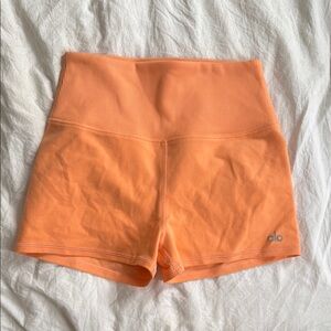 ALO Yoga Women's Orange High-Waist Shorts